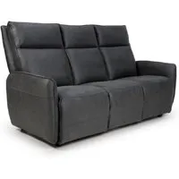 Tooele 3-Seater Sofa with Heated Seat - Slate, Leather alternate view