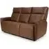 Tooele 3-Seater Sofa with Heating - Brown, Leather
