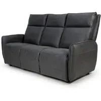 Tooele 3-Seater Sofa with Heating - Slate, Leather