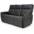 Tooele 3-Seater Sofa with Heating - Slate, Leather