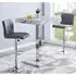 Topaz Diva Square Bar Table with 2 Coco Stools - Grey