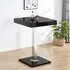 Topaz Square Bar Table - Black, Glass