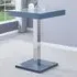 Topaz Square Bar Table - Grey, Glass