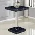 Topaz Square Bar Table - Milano Marble Effect, High Gloss