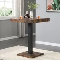 Topaz Square Bar Table - Oak