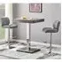 Topaz Square Bar Table with 2 Candid Stools - Concrete Effect