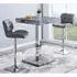 Topaz Square Bar Table with 2 Candid Stools - Marble Effect