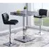 Topaz Square Bar Table with 2 Candid Stools - Melange, High Gloss