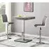 Topaz Square Bar Table with 2 Ritz Stools - Grey, Concrete Effect