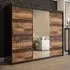 Topeka 2 Mirrored Wardrobe with Sliding Doors - Dark Oak