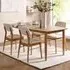 Topeka Extendable Dining Table with 4 Chairs - Brown