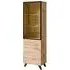 Torino 2-Door Display Cabinet with LED - Wotan Oak