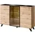 Torino 3-Door Sideboard with LED - Wotan Oak