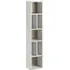 Torino 7 Shelf Bookcase - White, Oak