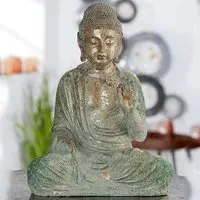 Torino Buddha Bodhi Sculpture - Green, Magnesia
