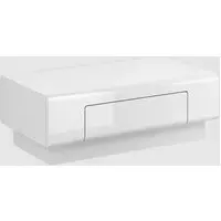 Torino Coffee Table with Drawer - White