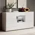 Torino High Gloss 3-Door Sideboard with LED - White