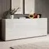 Torino High Gloss 4-Door Sideboard - White