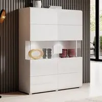Torino Highboard with LED - White