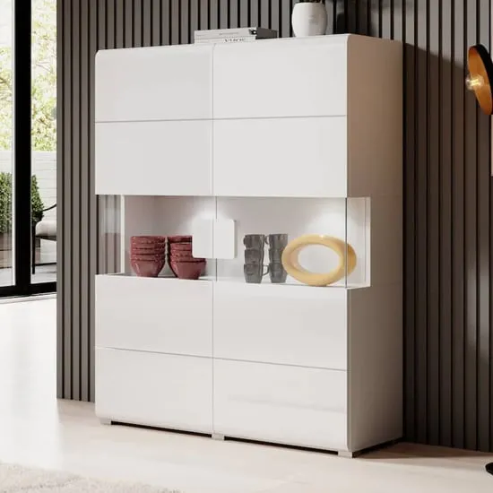 Torino Highboard with LED - White image