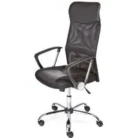 Torino Office Chair with Arms - Black, Polyurethane