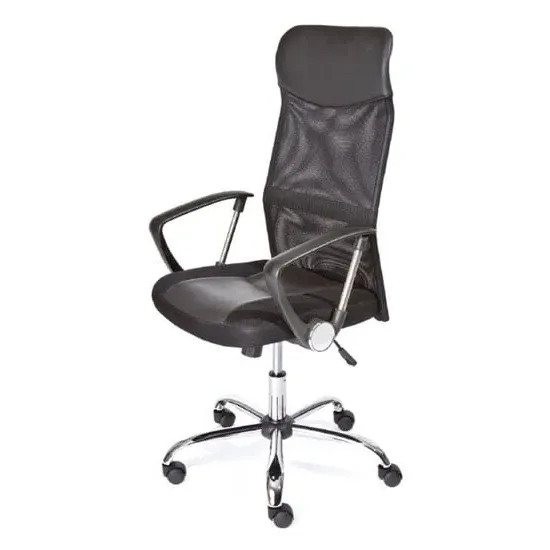 Torino Office Chair with Arms - Black, Polyurethane image