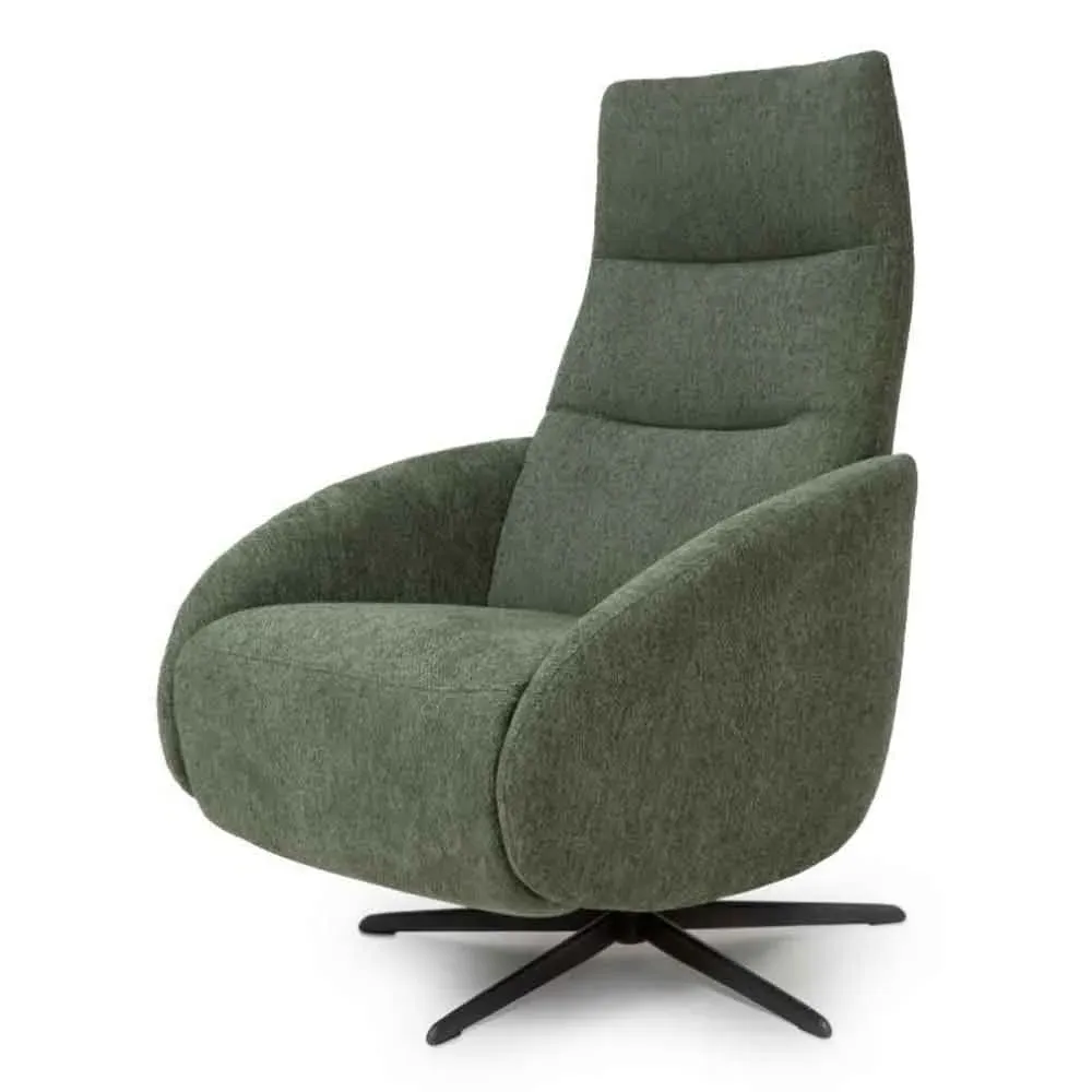 Torino Swivel Recliner Chair - Green, Fabric product