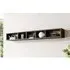 Torino Wall Shelf with 5 Compartments - Grey, San Remo Oak