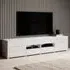 Torino Wide High Gloss TV Stand with LED - White