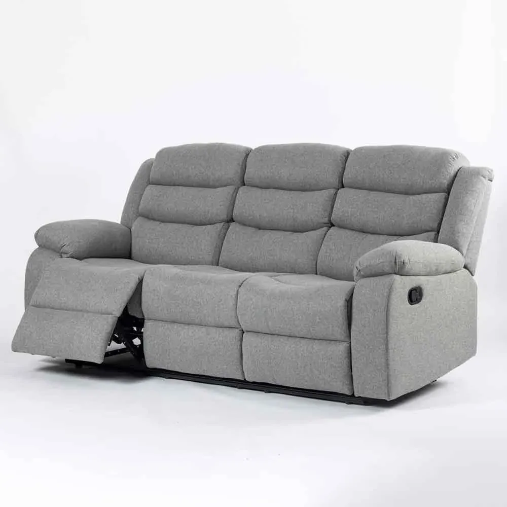 Torlix 3-Seater Reclining Sofa - Light Grey, Fabric product