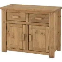 Torsal Wooden Sideboard with 2 Doors 2 Drawers - Oak