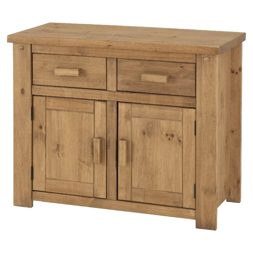 Torsal Wooden Sideboard with 2 Doors 2 Drawers - Oak image