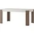 Tortola Dining Table - White, Oak