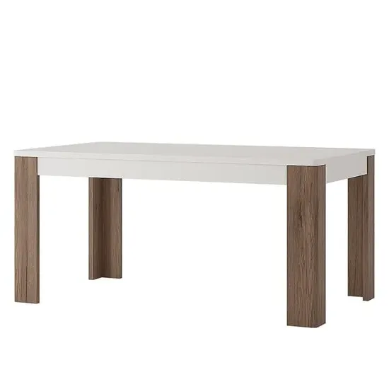 Tortola Dining Table - White, Oak image
