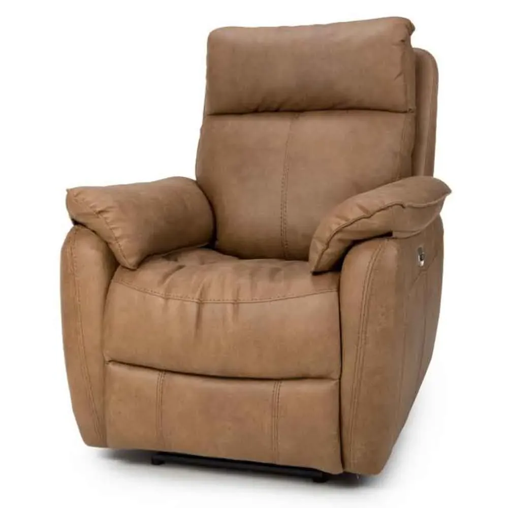 Torvani Reclining Armchair - Brown, Faux Leather product