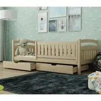 Tracy Single Day Bed with Storage - Pine, Pinewood