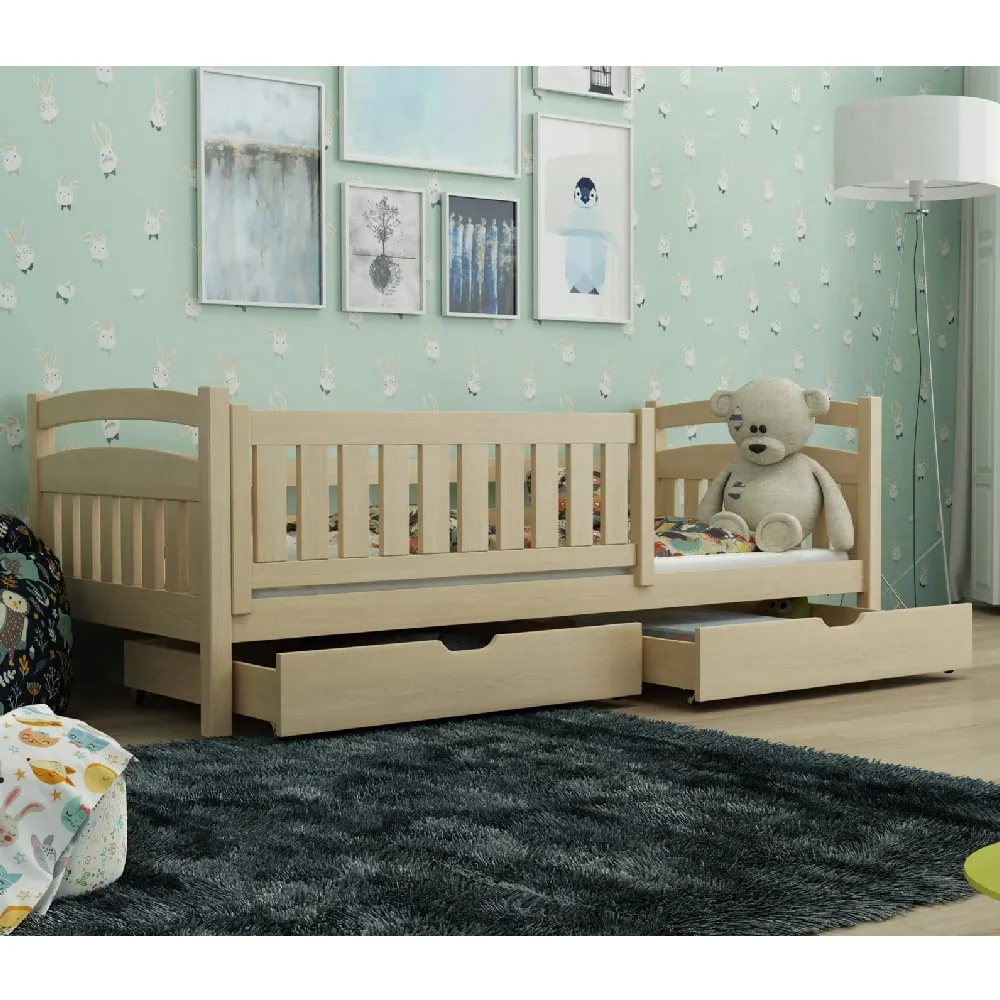 Tracy Single Day Bed with Storage - Pine, Pinewood