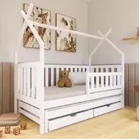 Tracy Single Day Bed with Trundle - White