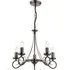 Trafford 5-Light Ceiling Pendant Light - Antique Silver, Steel