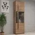 Trail Tall Display Cabinet with LED - Grandson Oak