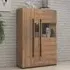 Trail Wide Display Cabinet with LED - Grandson Oak