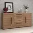 Trail Wooden Sideboard with 2 Doors 3 Drawers - Grandson Oak