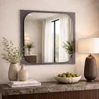 Transparenza Square Wall Mirror - Fume, Melamine alternate view
