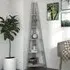 Travis Corner Ladder Shelving Unit - Grey, MDF