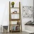 Travis Ladder Bookcase with 4 Shelves - Oak, MDF