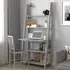 Travis Ladder Laptop Desk with 3 Shelves - Grey, MDF