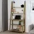 Travis Ladder Laptop Desk with 3 Shelves - Oak, MDF
