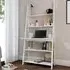 Travis Ladder Laptop Desk with 3 Shelves - White, MDF
