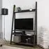Travis Ladder TV Stand with 3 Shelves - Black, MDF