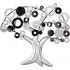 Tree Metal Wall Art - Black and White